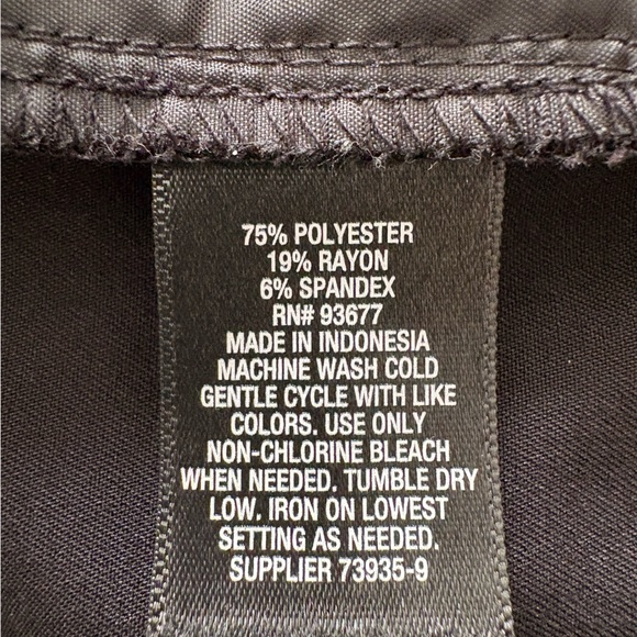 Worthington Black Straight Leg Dress Pants - Picture 8 of 11